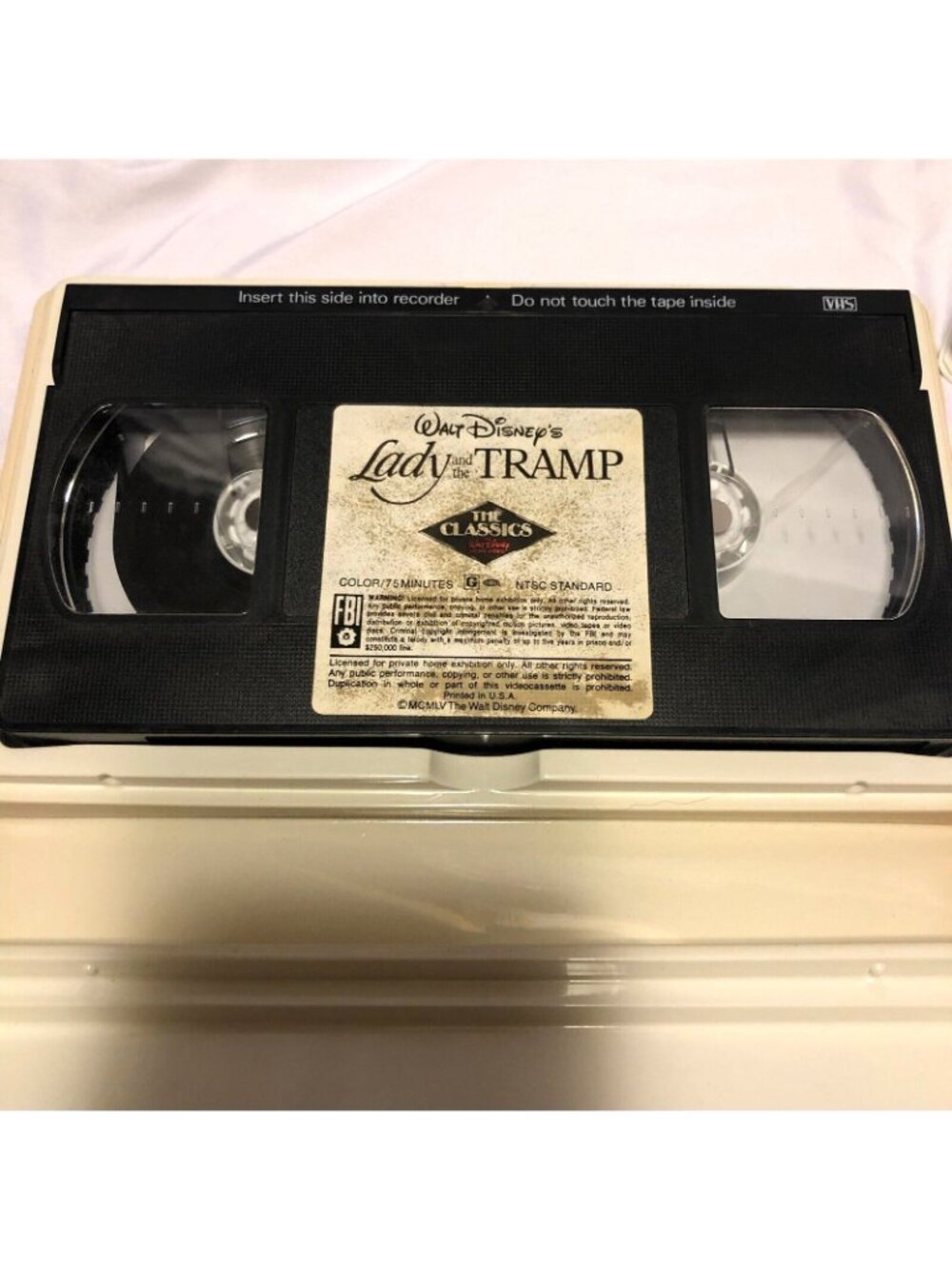Lady And The Tramp & II Scamps Adventure Disney VHS Clamshell 2 Lot - Picture 4 of 7